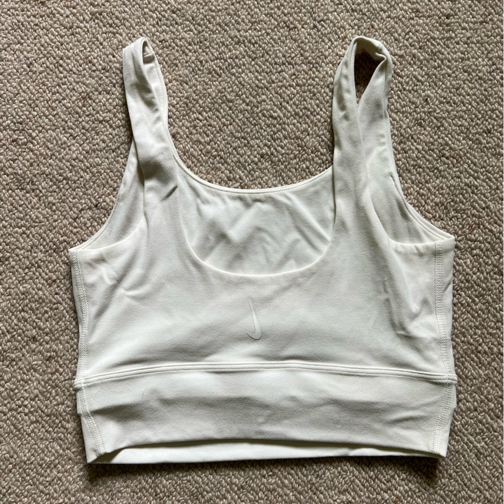Super soft white Nike sports bra